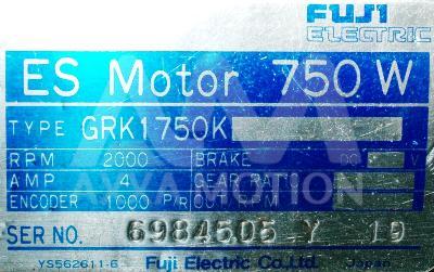 GRK1750K, Motors-AC-Servo - Fuji