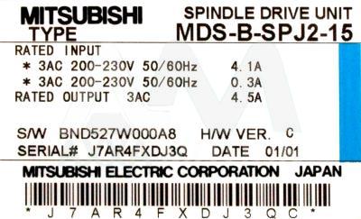 MDS-B-SPJ2-15 / MDSBSPJ215,  - Mitsubishi