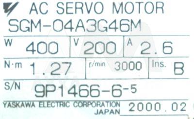 SGM-04A3G46M / SGM04A3G46M, Motors-AC-Servo - Yaskawa