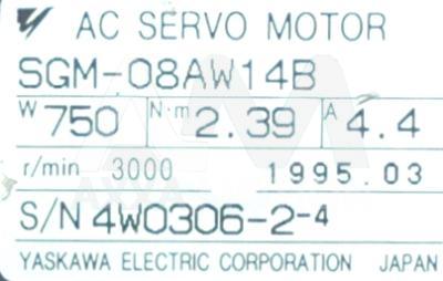 SGM-08AW14B / SGM08AW14B, Motors-AC-Servo - Yaskawa