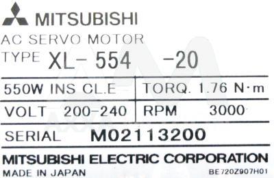 XL-554-20 / XL55420, Motors-AC-Servo - Mitsubishi